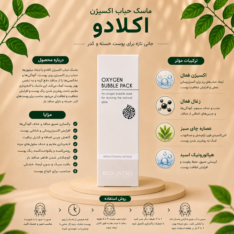 بابل ماسک اکسیژن اکلادو