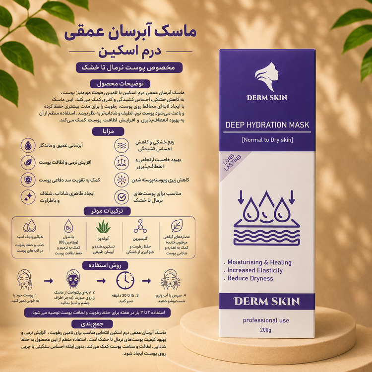 ماسک آبرسان درم اسکین